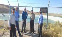 مجری طرح سامانه‌های نوین آبیاری کشور از محل استخر ذخیره آب کشاورزی روستای بدرانلو در شهرستان بجنورد با حجم سی و سه هزار متر مکعب بازدید کرد