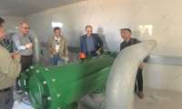 بازدید معاون فنی مجری طرح توسعه سامانه های نوین آبیاری از طرح آبیاری زیر سطحی هوشمند در استان کرمان