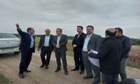 پروژه مرمت و بهسازی آببندان روستای حمید آباد شهرستان ساری بازدید شد