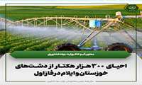 احیای ۳۰۰ هزار هکتار از دشت‌های خوزستان و ایلام در فاز اول