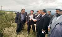 پروژه آبیاری کم فشار روستای عمرانلو شهرستان گلوگاه بازدید شد