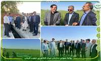 بازدید معاون آب و خاک وزارت جهاد کشاورزی از پروژه های آب و خاک در شهرستان قلعه گنج