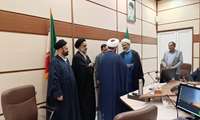مراسم معارفه سرپرست حوزه نمایندگی ولی فقیه در معاونت آب و خاک وزارت جهاد کشاورزی در کرج برگزار شد