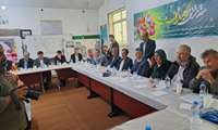برگزاری نشست در خصوص پروژه تعاونی روستایی تولید کشاورزی شهرستان آق قلا باحضور اعضای کمیسیون کشاورزی، آب، منابع طبیعی و محیط زیست مجلس شورای اسلامی و معاون آب و خاک وزارت جهاد کشاورزی 