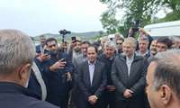 بازدید از مزارع توت فرنگی، آببندان و پروژه قطره ای سامانه های نوین آبیاری روستای شفیع آباد با حضور اعضای کمیسیون کشاورزی، آب ، منابع طبیعی و محیط زیست مجلس شورای اسلامی و معاون آب و خاک وزارت جهاد کشاورزی