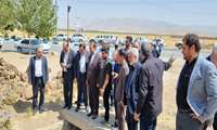 بازدید معاون آب و خاک وزارت جهادکشاورزی از پروژه آبرسانی به دشت گیان از توابع شهرستان نهاوند