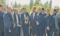 بازدید صفدر نیازی معاون آب و خاک وزارت جهادکشاورزی از مراحل اجرای کانال فیازمان شهرستان نهاوند