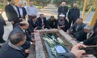 گلباران مزار شهدای گمنام باحضور معاون وزیر جهاد کشاورزی و مسئولان استانی اردبیل