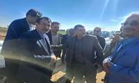 بازدید معاون آب و خاک وزارت جهاد کشاورزی از طرح آبیاری تحت فشار موضعی در بخش شیلات شهرستان کارون