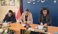 دیدار صفدر نیازی معاون وزیر جهاد کشاورزی در امور آب و خاک و جهانبخش میرزاوند رییس سازمان امور عشایر ایران با جعفر مردانی استاندار چهارمحال و بختیاری 