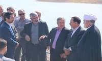 بازدید معاون آب و خاک وزارت جهاد کشاورزی از سد مخزنی نهب در تاکستان 